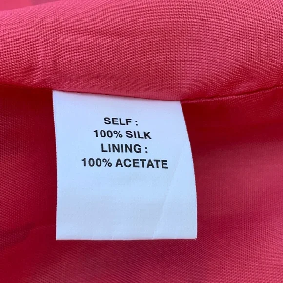 Phoebe Couture | Dress in Yellow Gold Pink Black Silk Geometric Print - Picture 11 of 11